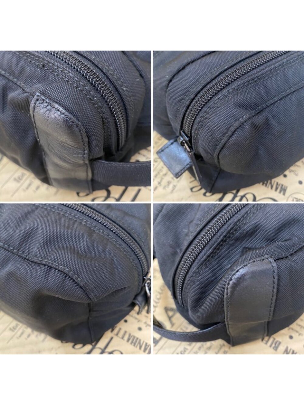 Gucci Handbag Pouch Clutch Nylon Black Business Travel - Picture 9 of 15
